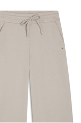 Calça Fleece Wide Leg Glitter Caqui