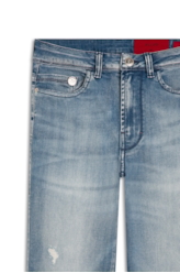 Calça Heaven Blue Elastic 1784-Lav.Claro C/ Puidos