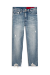 Calça Heaven Blue Elastic 1784-Lav.Claro C/ Puidos