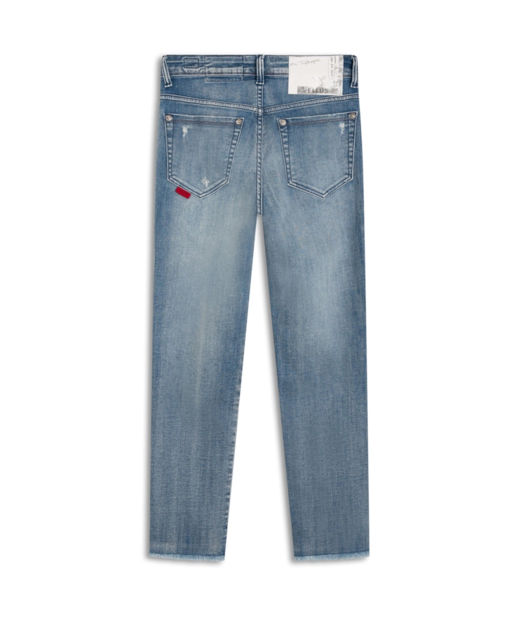 Calça Heaven Blue Elastic 1784-Lav.Claro C/ Puidos