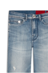 Calça Heaven Blue Elastic 1784-Lav.Claro C/ Puidos