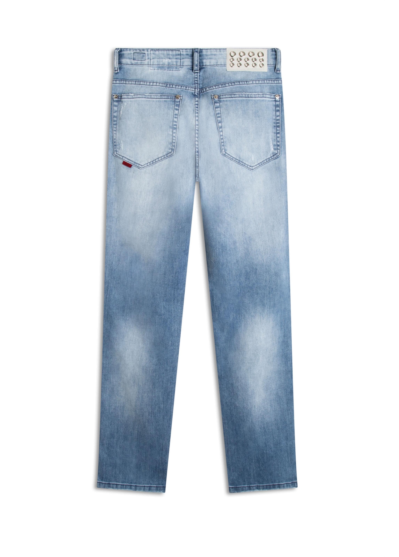 Calça Heaven Blue Elastic Low Rise 1844 Lav. Claro C/ Puídos