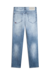 Calça Heaven Blue Elastic Low Rise 1844 Lav. Claro C/ Puídos