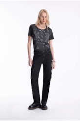 Calça Heavy Black Cargo 2001-Lav.Black C/ Luva