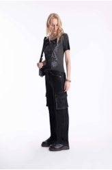 Calça Heavy Black Cargo 2001-Lav.Black C/ Luva