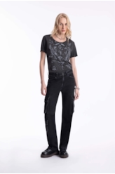 Calça Heavy Black Cargo 2001-Lav.Black C/ Luva