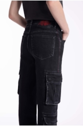 Calça Heavy Black Cargo 2001-Lav.Black C/ Luva