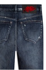 Calça High Comfort Blue 1860 Lav.Esc. C/Matiz+3d