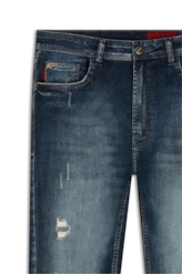 Calça High Comfort Blue Slim Easa 2008-Lav.Medio C/Puidos