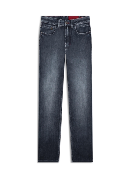 Calça High Comfort Dark Indigo 1704-Lav.Escuro C/Tie Dye