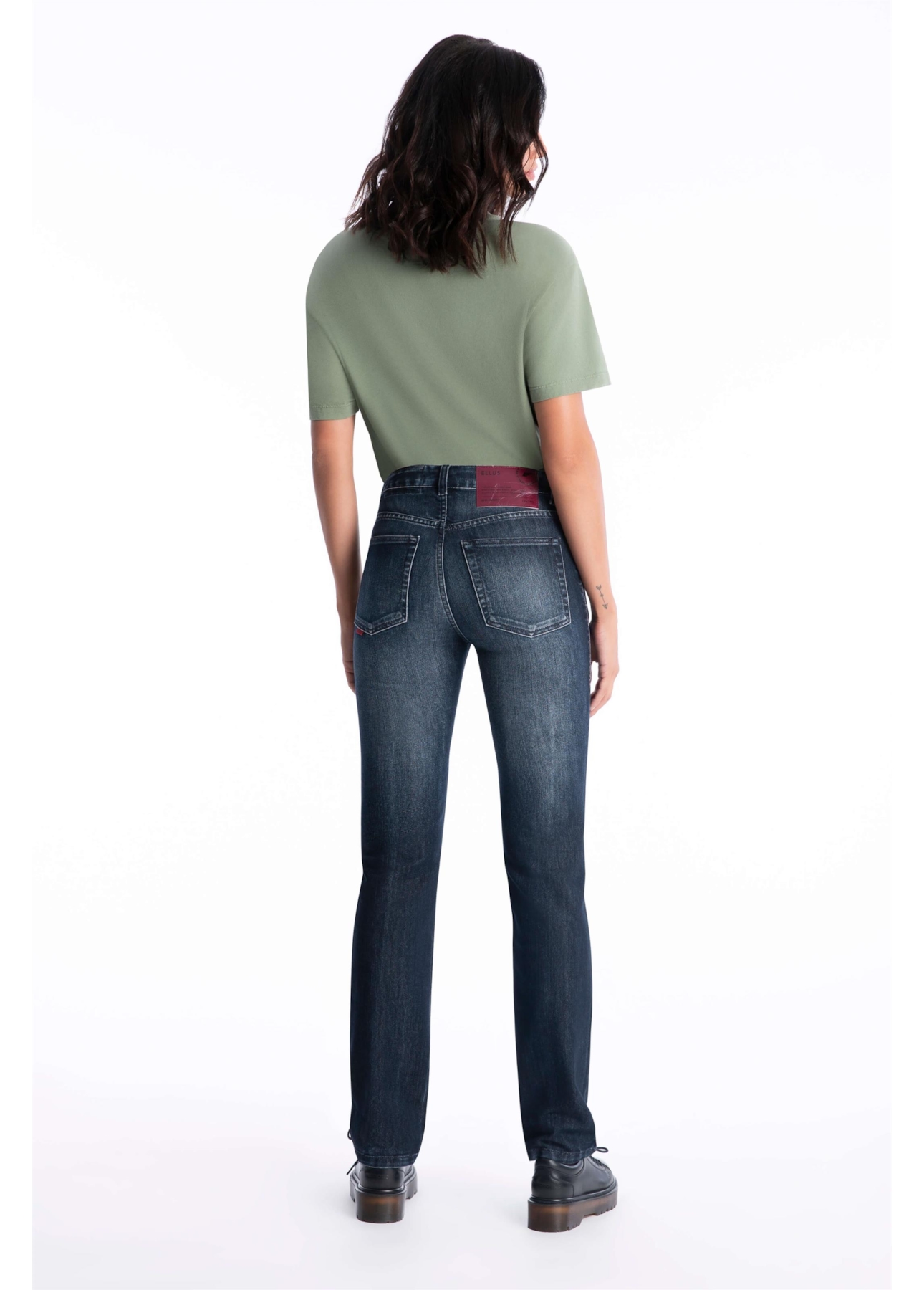 Calça High Comfort Dark Indigo 1704-Lav.Escuro C/Tie Dye