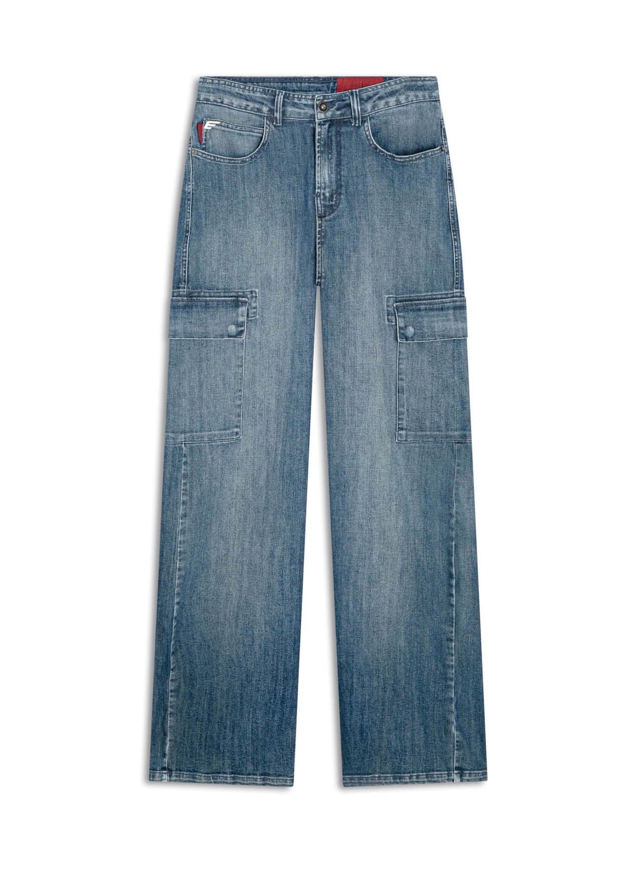 Calça High Comfort Dark Indigo Cargo 2017-Lav.Medio C/ Luva