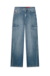 Calça High Comfort Dark Indigo Cargo 2017-Lav.Medio C/ Luva