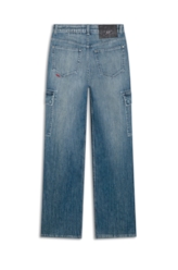 Calça High Comfort Dark Indigo Cargo 2017-Lav.Medio C/ Luva