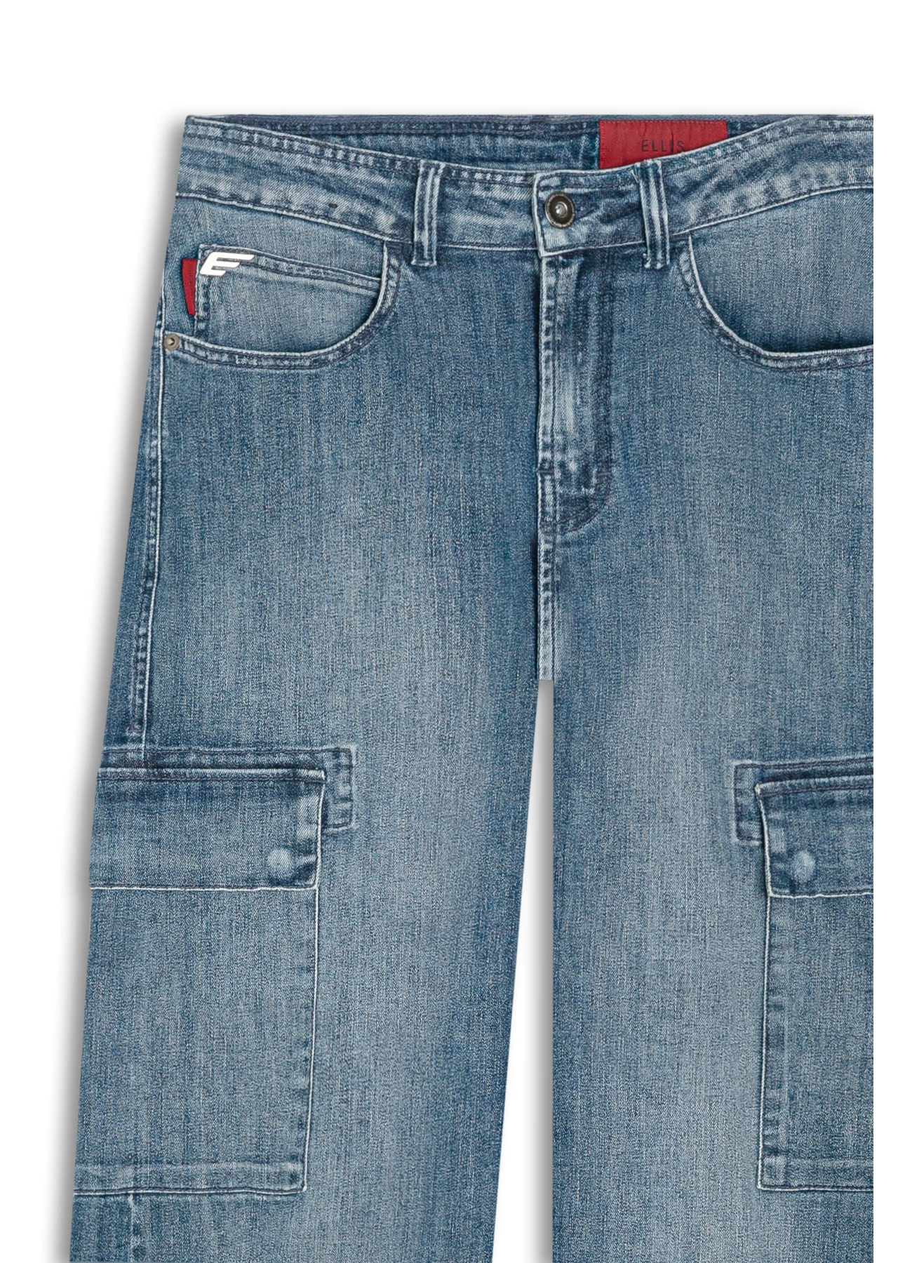 Calça High Comfort Dark Indigo Cargo 2017-Lav.Medio C/ Luva