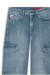 Calça High Comfort Dark Indigo Cargo 2017-Lav.Medio C/ Luva