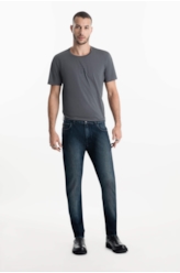 Calça High Comfort Dark Indigo Lav. Escuro