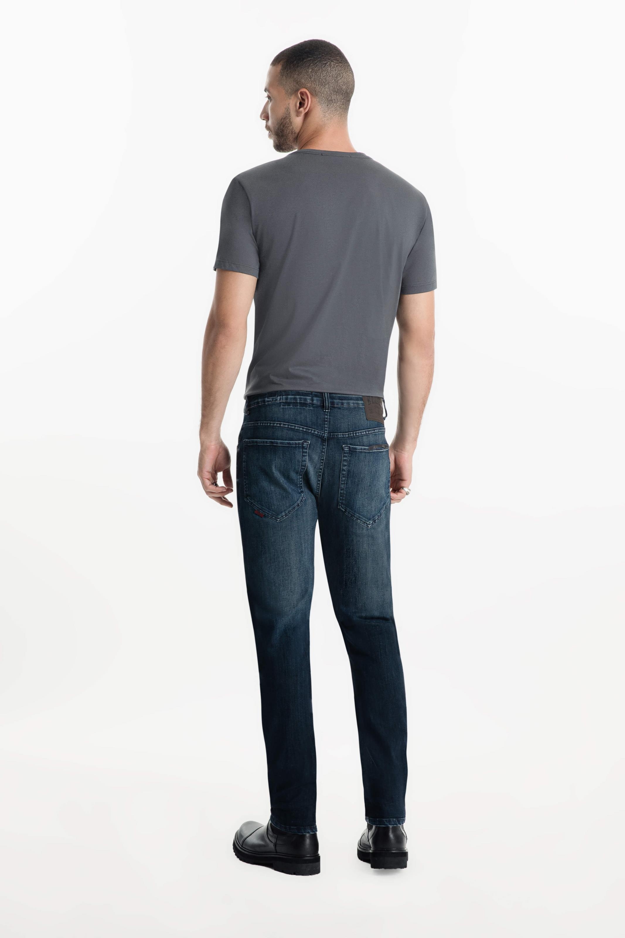 Calça High Comfort Dark Indigo Lav. Escuro