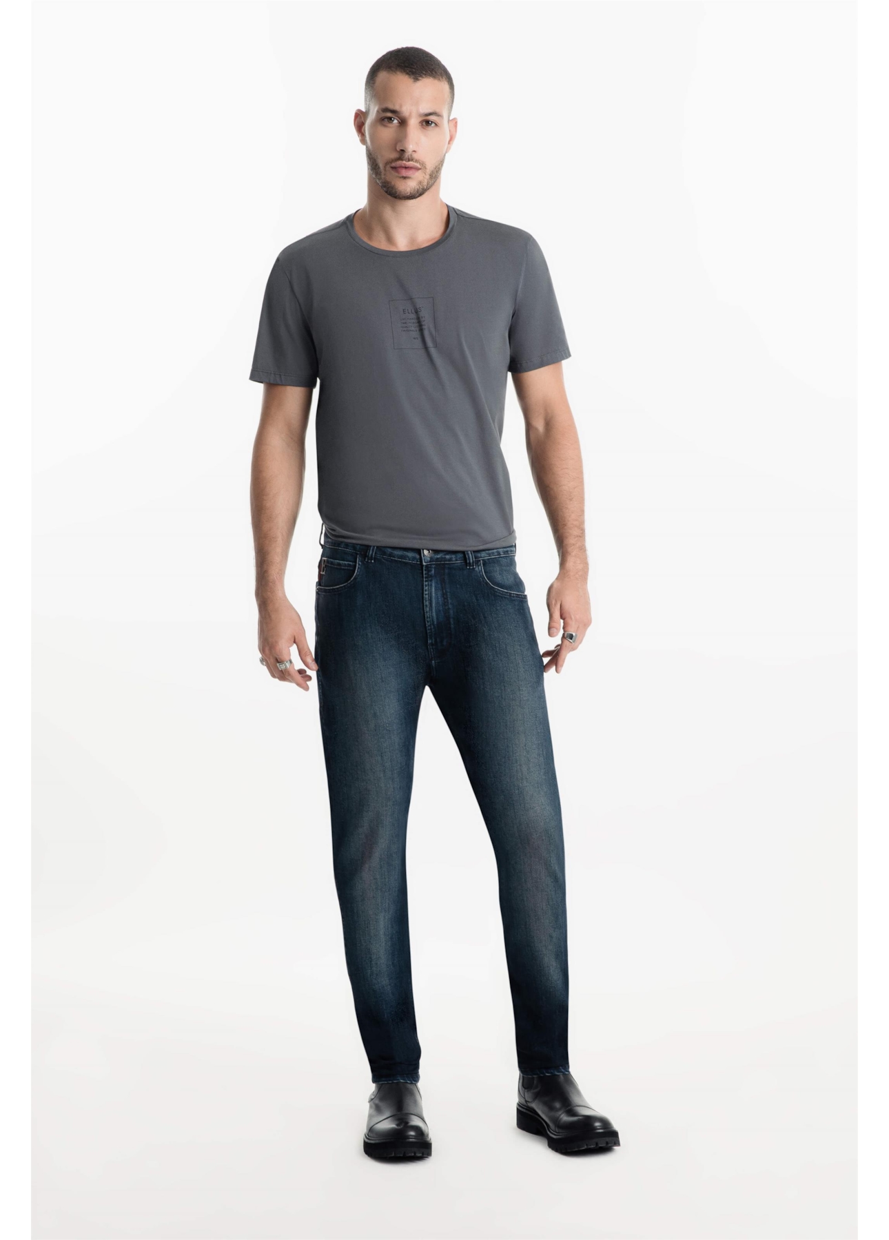 Calça High Comfort Dark Indigo Lav. Escuro
