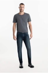 Calça High Comfort Dark Indigo Lav. Escuro