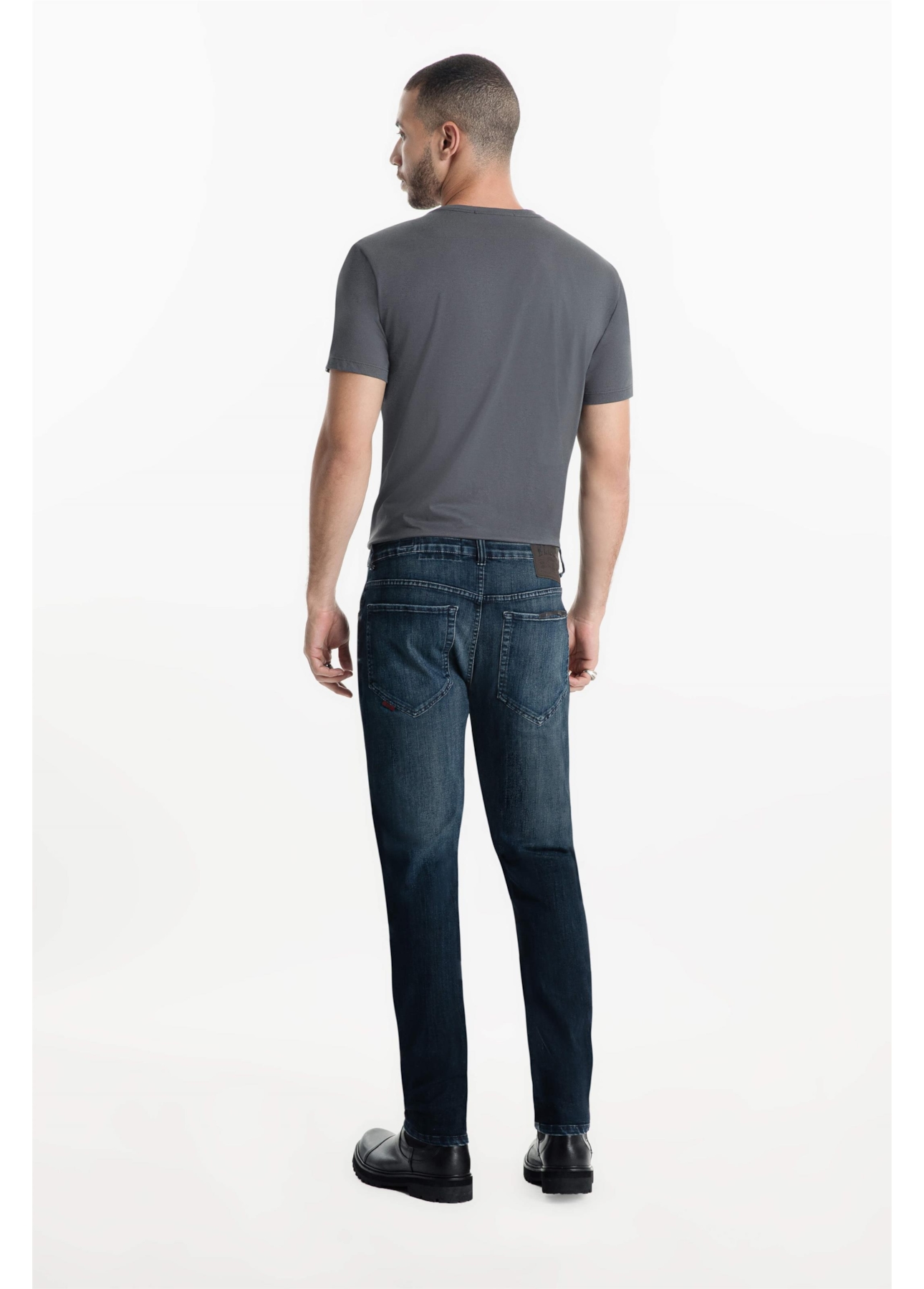 Calça High Comfort Dark Indigo Lav. Escuro