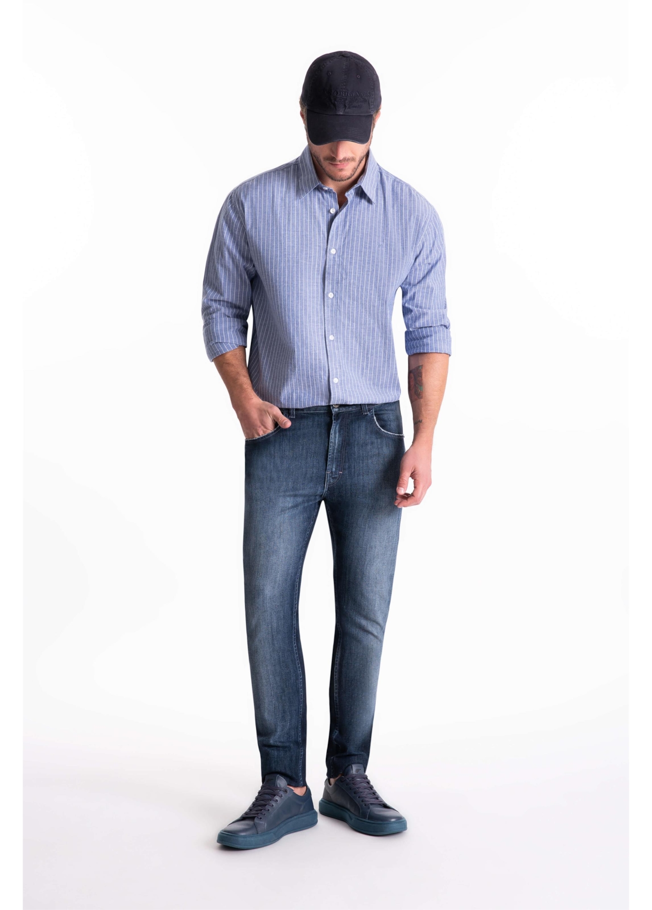 Calça High Comfort Dark Indigo Lav.Escuro i