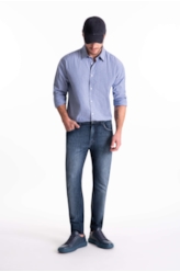 Calça High Comfort Dark Indigo Lav.Escuro i