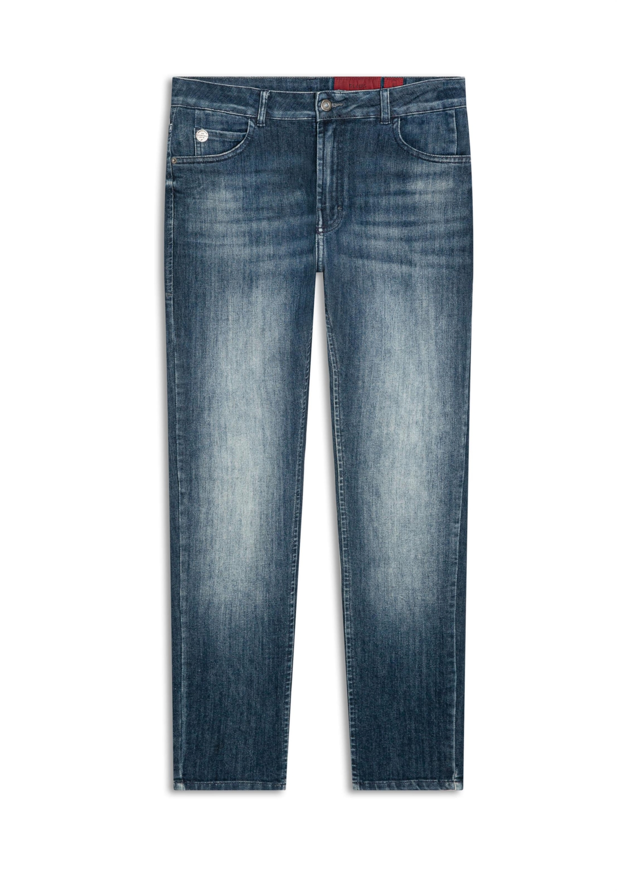 Calça High Comfort Dark Indigo Lav. Medio