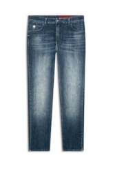 Calça High Comfort Dark Indigo Lav. Medio