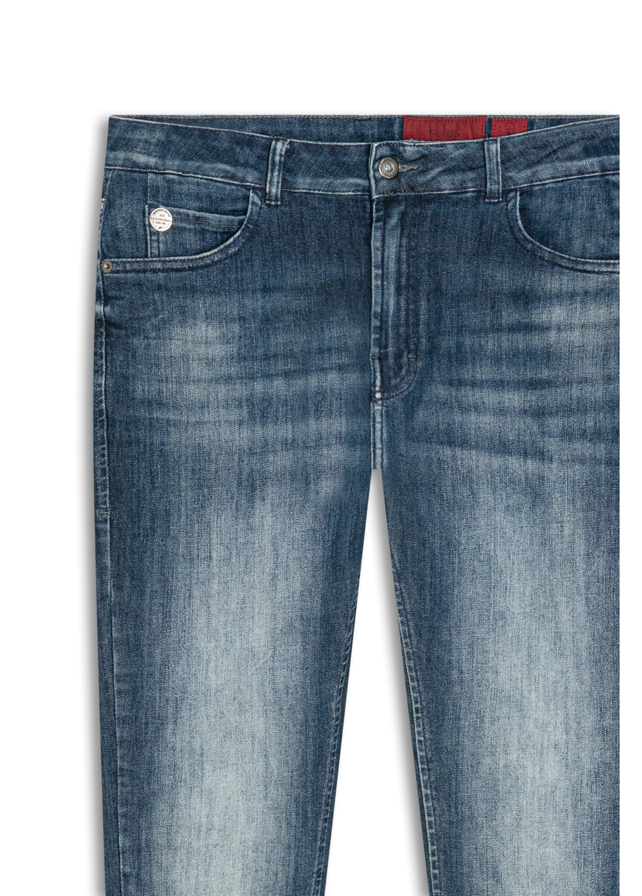 Calça High Comfort Dark Indigo Lav. Medio