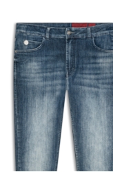 Calça High Comfort Dark Indigo Lav. Medio
