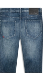 Calça High Comfort Dark Indigo Lav. Medio