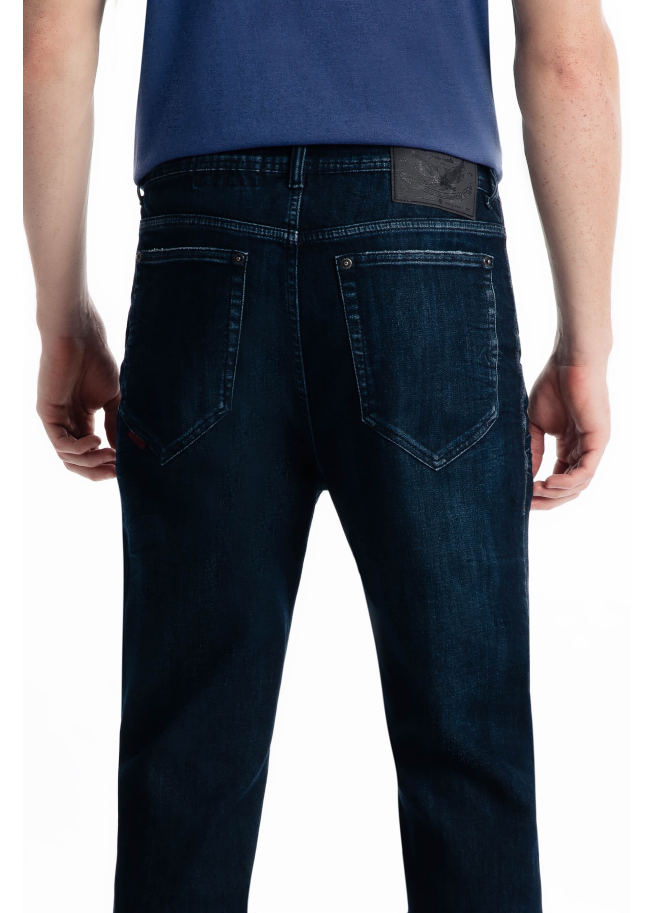 Calça High Comfort Indigo Slim Lav.Resinado C/3d