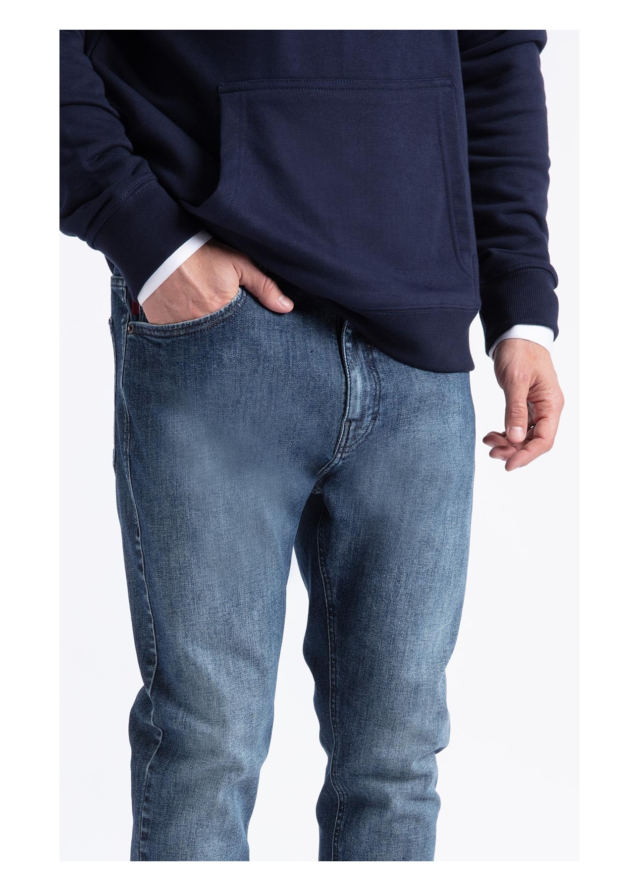 Calça High Comfort Skinny Lav. Médio C/ Used