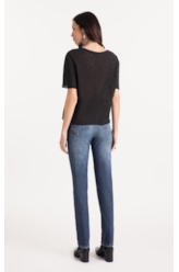 Calça High Comfort Skinny Lav. Médio C/ Used