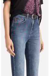 Calça High Comfort Skinny Lav. Médio C/ Used