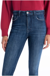 Calça High Comfort Stretch 1283 Lav.Escuro C/Used