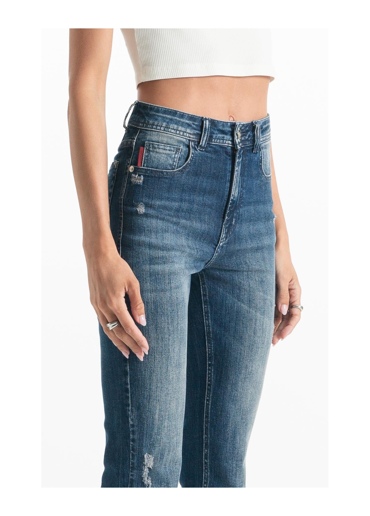 Calça High Comfort Stretch Gisele Skinny 2159 Lav Médio