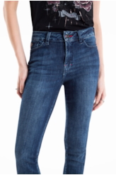 Calça High Comfort Stretch Hiper Skinny 1283 Lav.Escuro C/Used