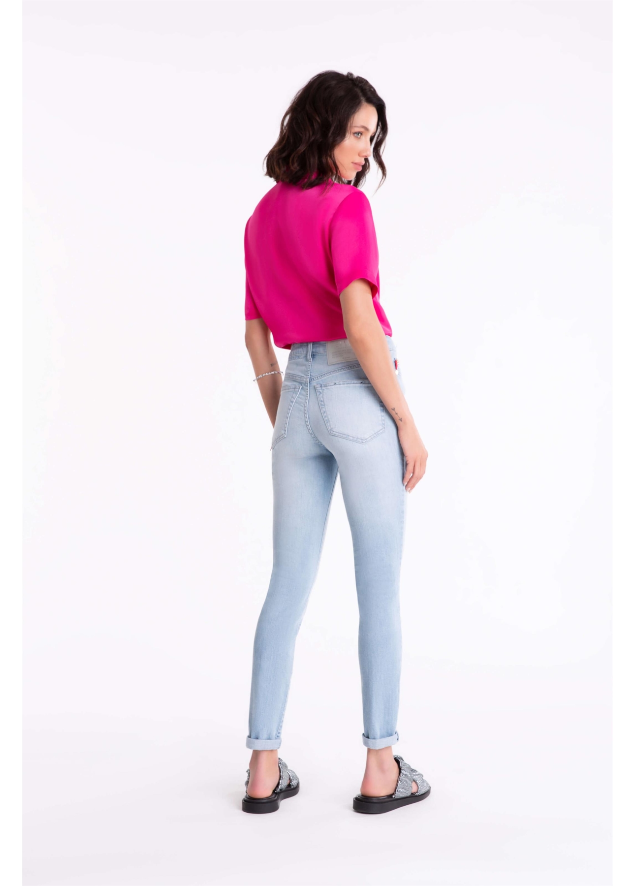 Calça High Comfort Stretch Hiper Skinny 1438 Lav.Claro C/ Used