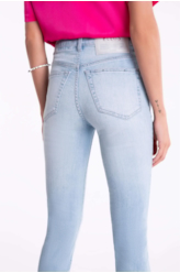 Calça High Comfort Stretch Hiper Skinny 1438 Lav.Claro C/ Used
