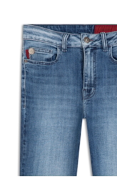 Calça High Comfort Stretch Hiper Skinny 1843 Lav. Medio C/ Sky