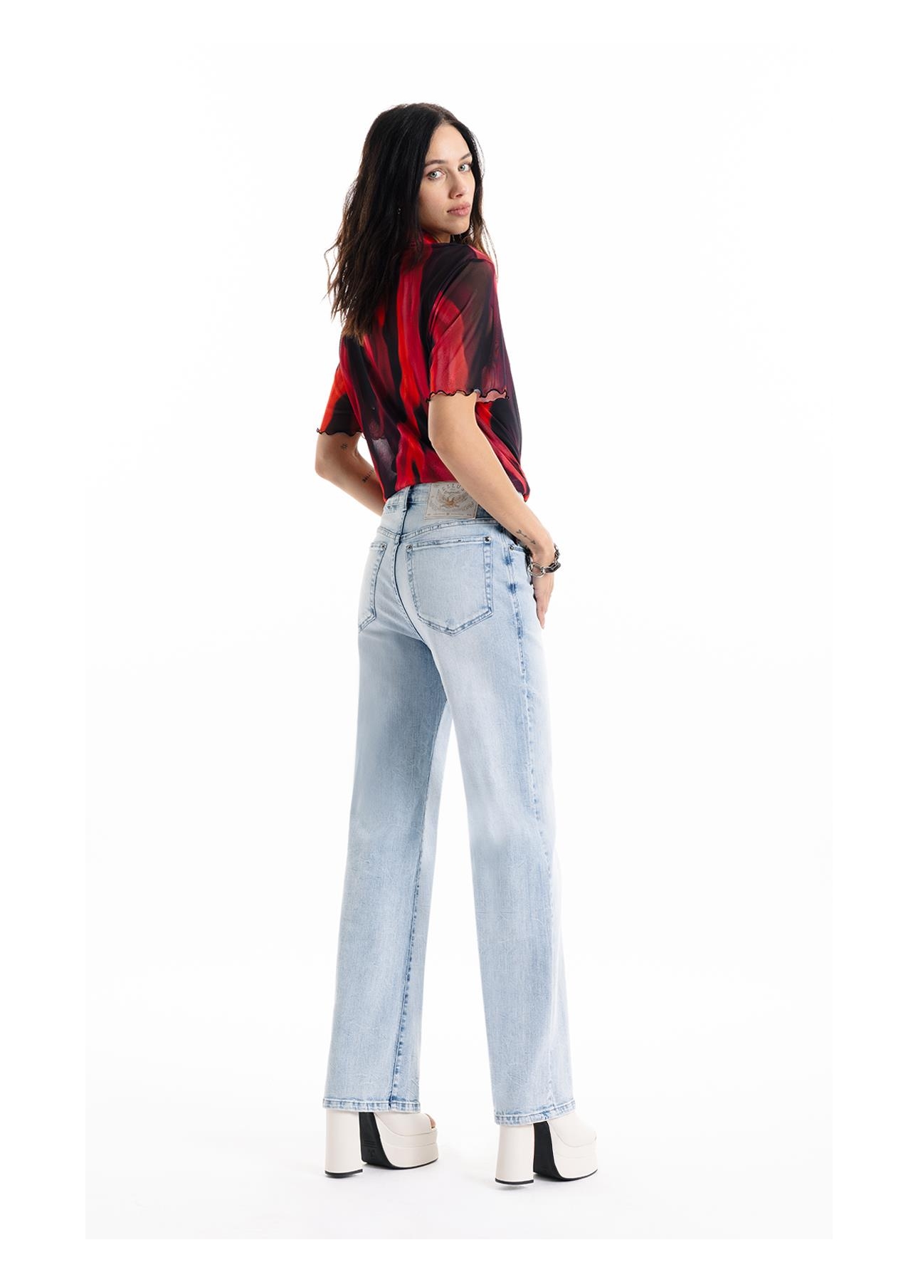 Calça High Comfort Stretch Lav.Claro