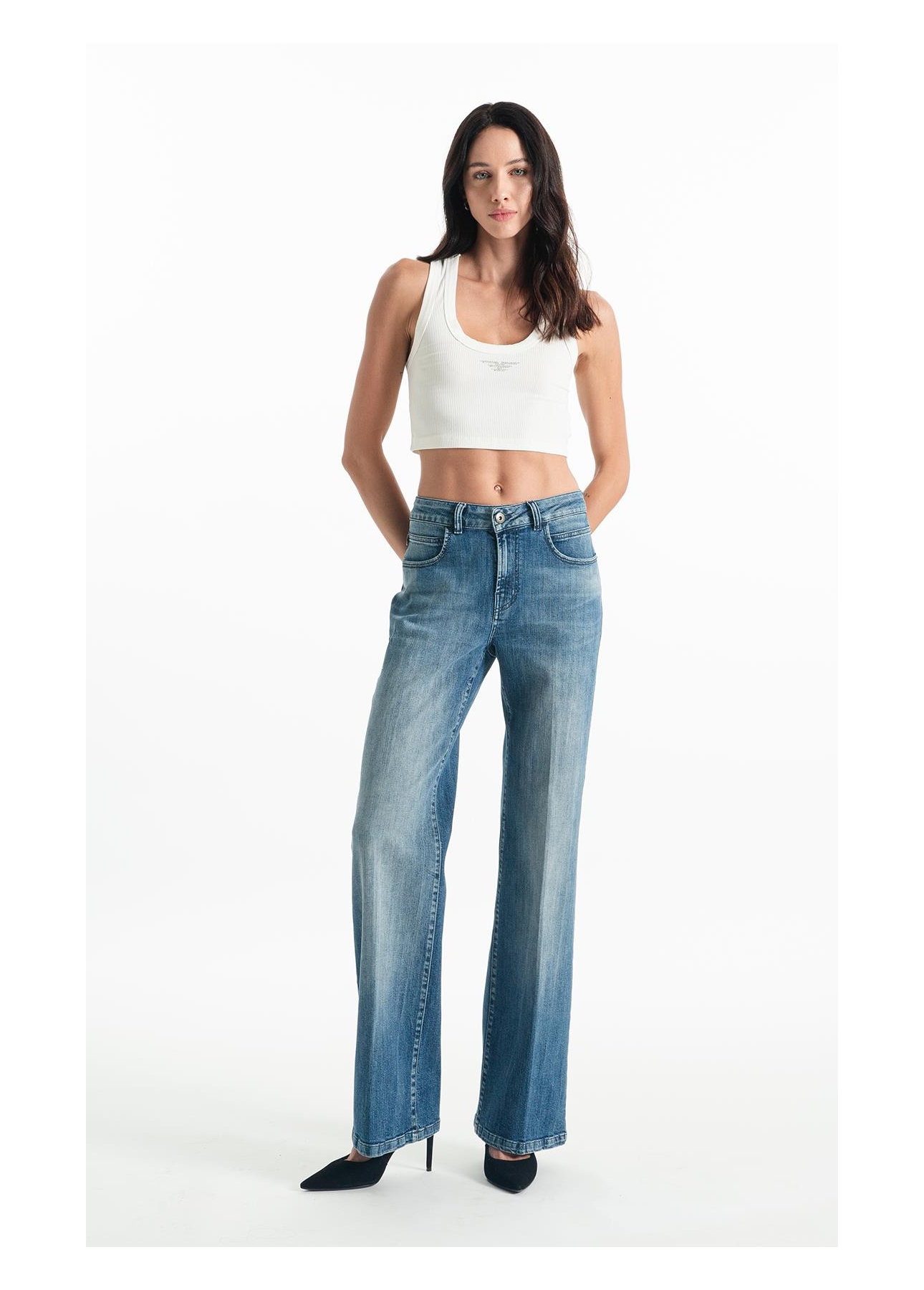 Calça High Comfort Stretch Lav.Claro