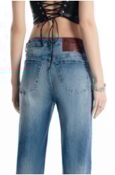 Calça High Comfort Stretch Patheph Lav. Claro C/ Rede