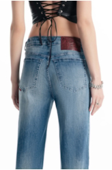 Calça High Comfort Stretch Patheph Lav. Claro C/ Rede