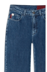 Calça High Comfort Stretch Reta Lav.Medio