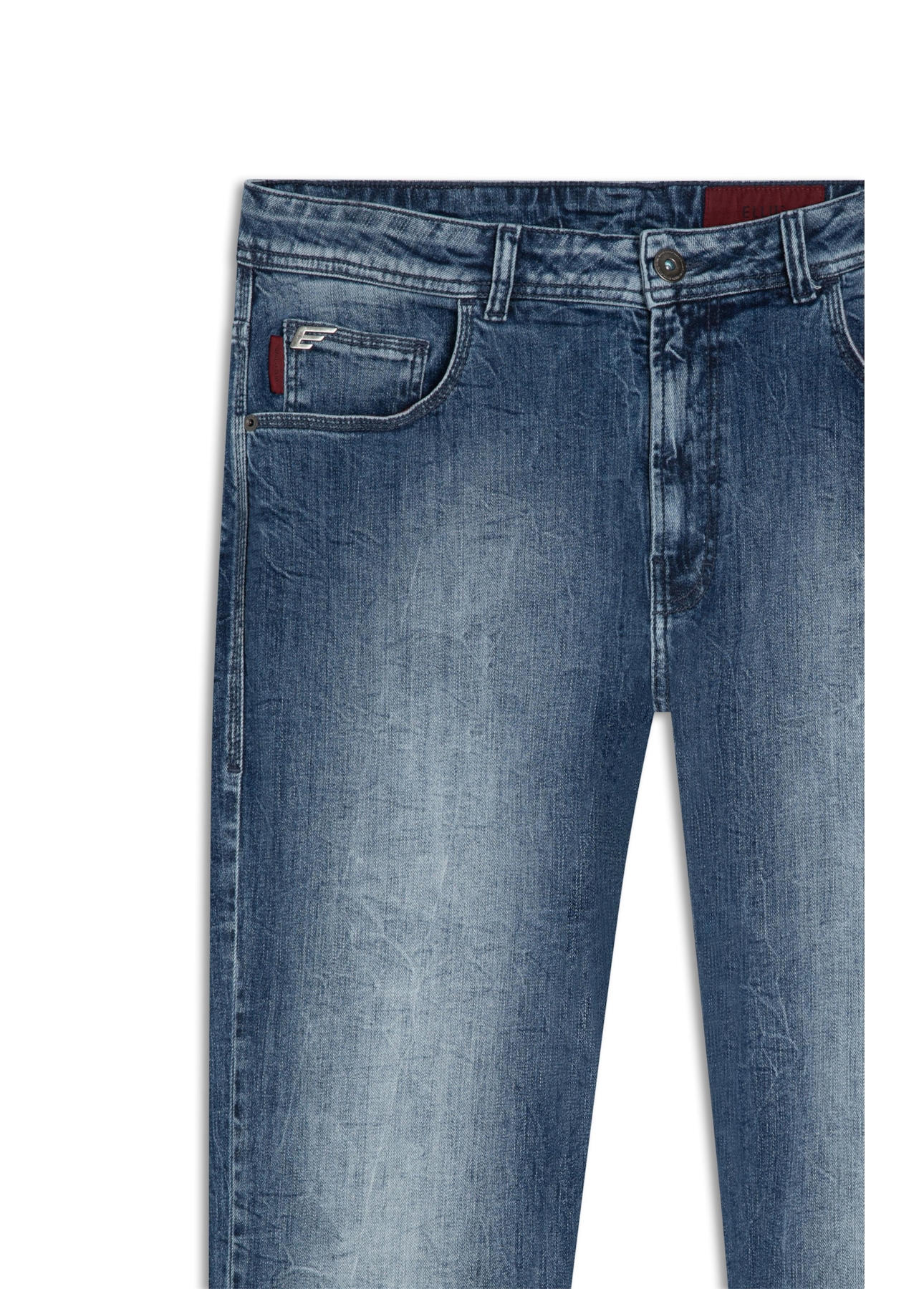 Calça High Comfort Stretch Skinny 5 Pockets 2149 - Lav.Medio C/ Rede