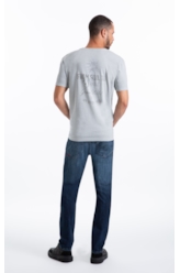 Calça High Comfort Stretch Skinny Lav.Escuro C/ Jato