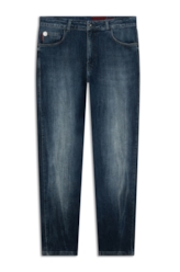 Calça High Comfort Stretch Skinny Lav.Escuro C/ Jato
